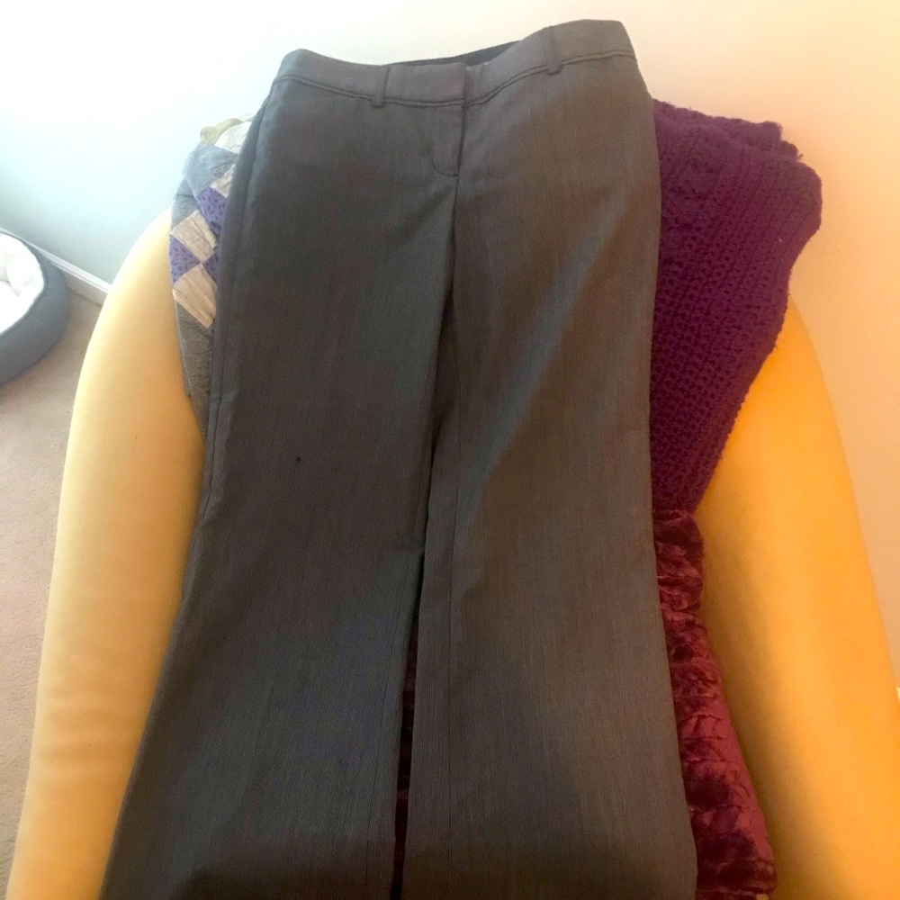 Wide Leg Gray Dress Pants